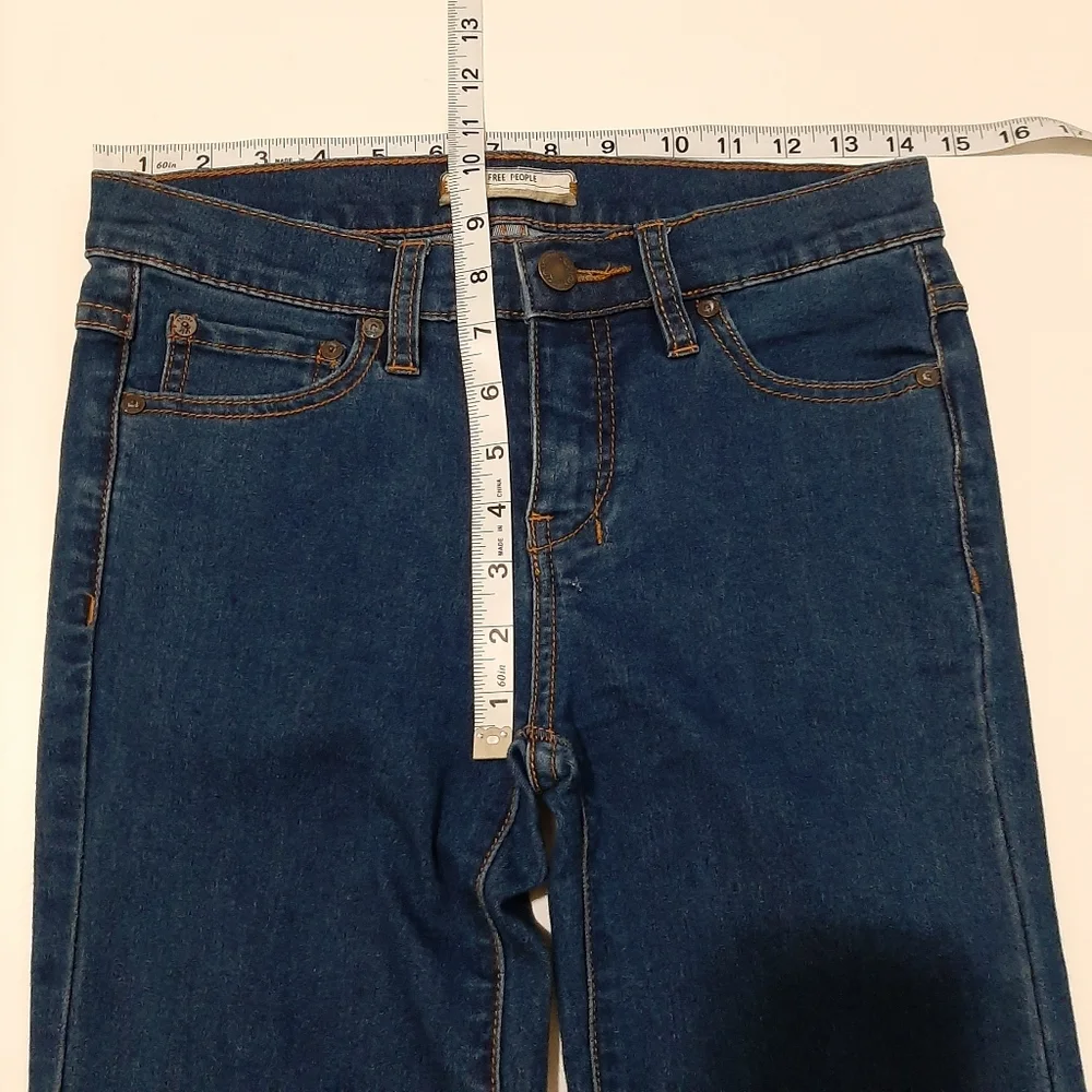 Free People Blue Flared Leg Jeans Size 26